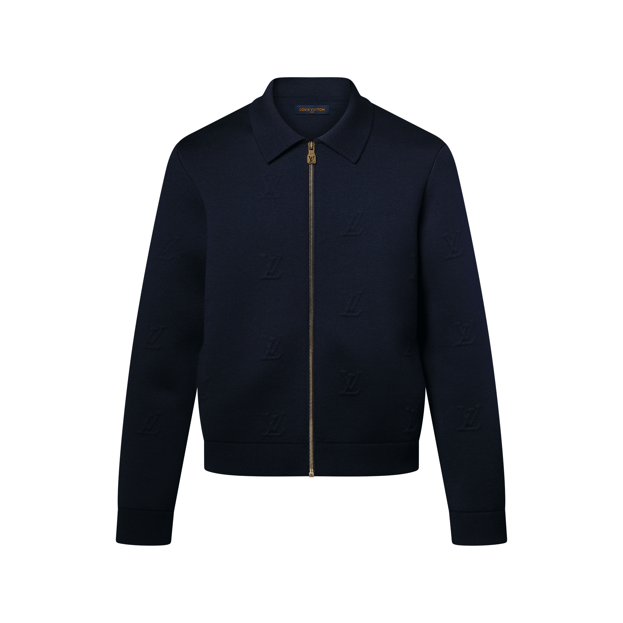 LOUIS VUITTON ジップアップブルゾン ブラック 50 LOUIS VUITTON ジップアップブルゾン ブラック 50